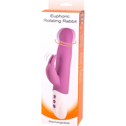 Vibrator Rabbit Euphoric Rotating Reîncărcabil Roz