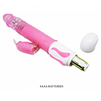 Vibrator Rabbit Rotație Și Împingere Fascination Roz