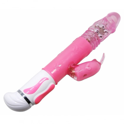 Vibrator Rabbit Rotație Și Împingere Fascination Roz