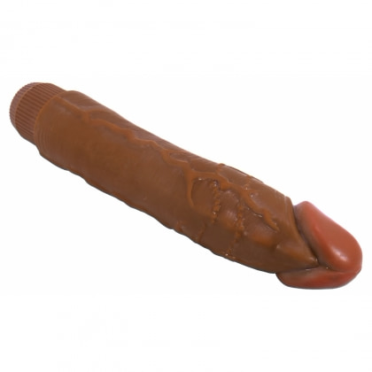 Vibrator Realist Ergonomic Pentru Cuplu 24cm Multi‑viteze Maro