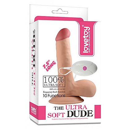 Vibrator Realistic cu Telecomandă The Ultra Soft Dude