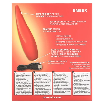 Vibrator Red Hot Ember Rosu