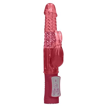 Vibrator Rotating Rabbit Roșu