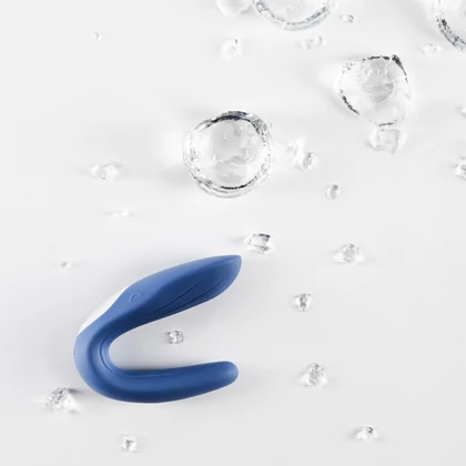 Vibrator Satisfyer Cuplu Partner Whale Albastru