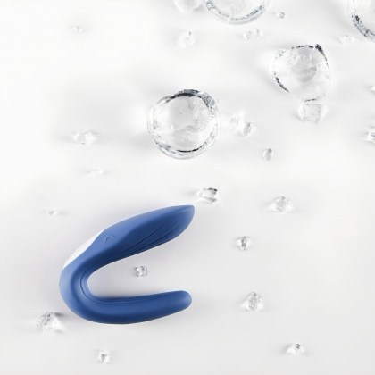 Vibrator Satisfyer Cuplu Partner Whale Albastru