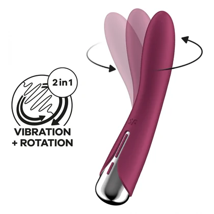 Vibrator Satisfyer Spinning Vibe 1 Roșu