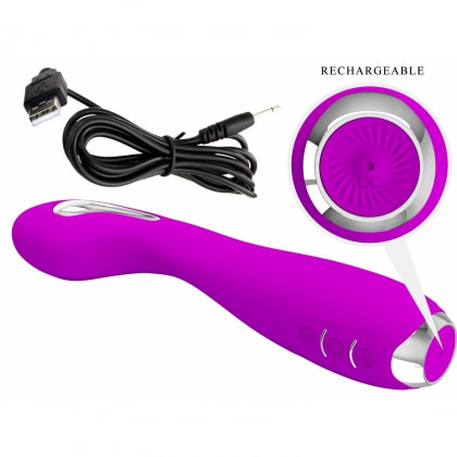 Vibrator Hector Pentru Punctul G, Electroșoc, Reîncărcabil Mov
