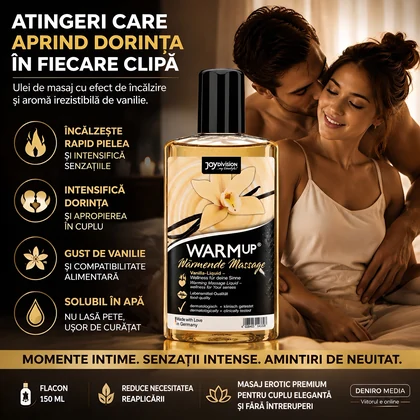 Ulei Masaj Romantic Senzație De Cald Cu Vanilie 150ml