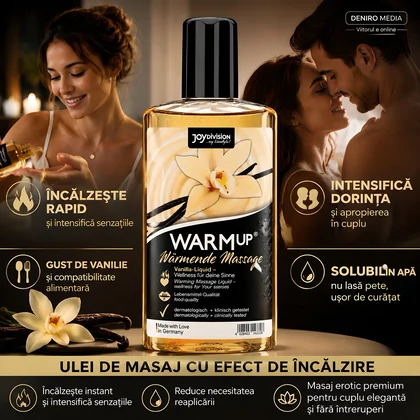 Ulei Masaj Romantic Senzație De Cald Cu Vanilie 150ml