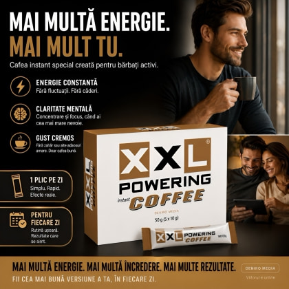 XXL Powering Cafea Instant Pentru Potență – 5 Plicuri