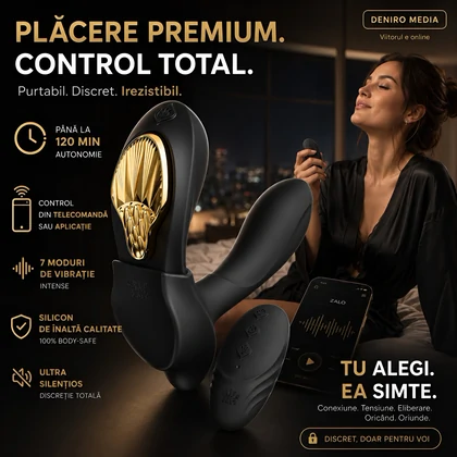 ZALO Aya Wearable Vibrator With Remote Control Negru