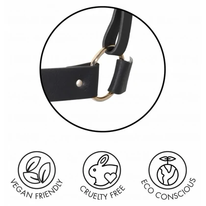 Zgardă cu Lesă Maze Tassel Choker Negru