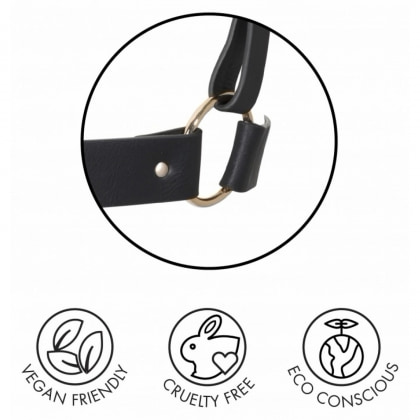 Zgardă cu Lesă Maze Tassel Choker Negru