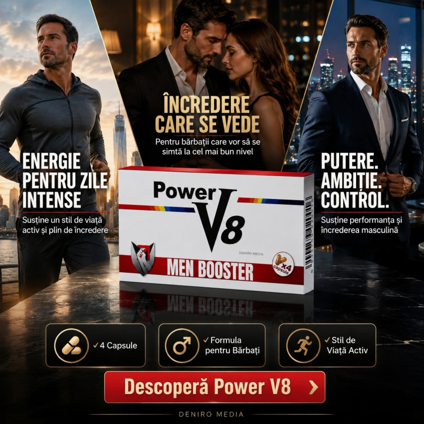 4 Pastile Pentru Erecție Și Potență Power V8