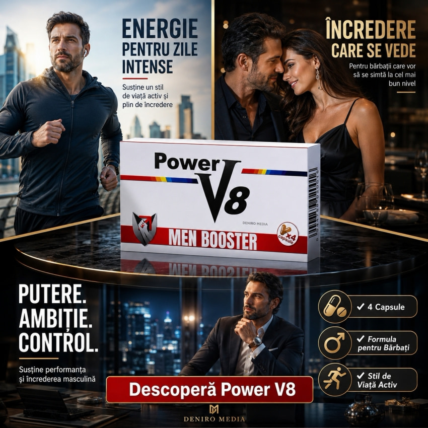 4 Pilule Pentru Erecție Și Potență Power V8