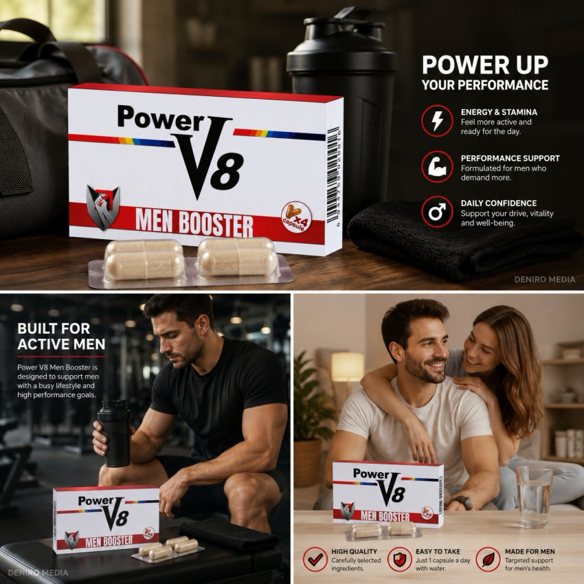 4 Pilule Pentru Erecție Și Vigoare Power V8