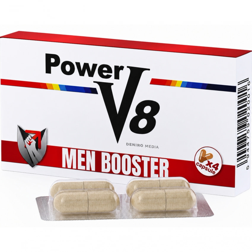 4 Pastile Pentru Erecție Și Potență Power V8