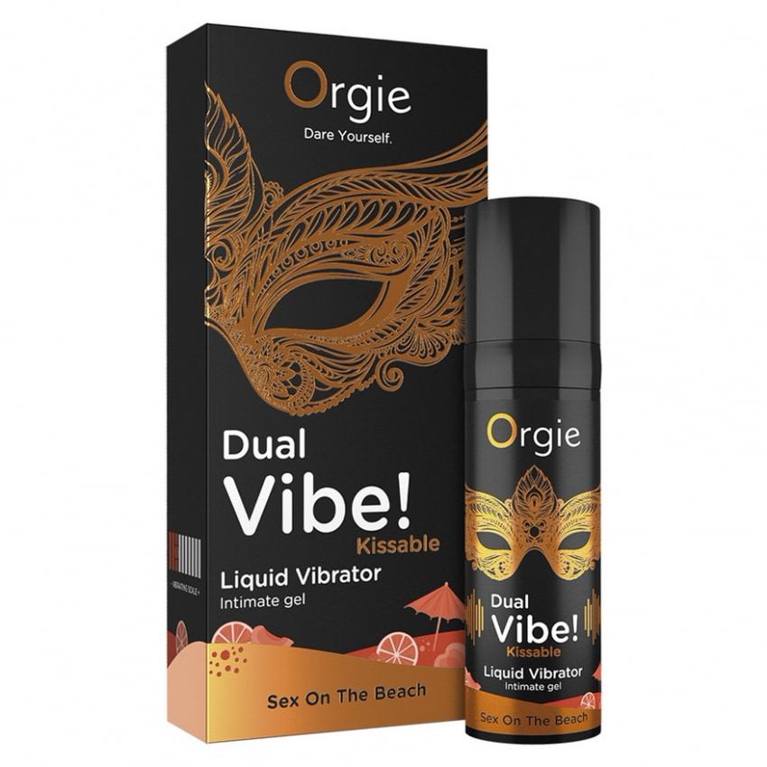 Gel Orgie Dual Vibe Vibrator Lichid Sex On The Beach 15 ml
