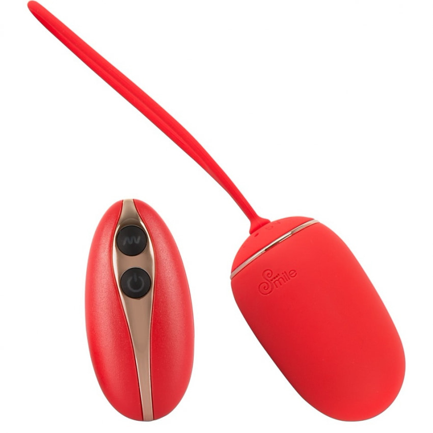 Ou Vibrator RC Love Ball cu Telecomandă Wireless Roșu