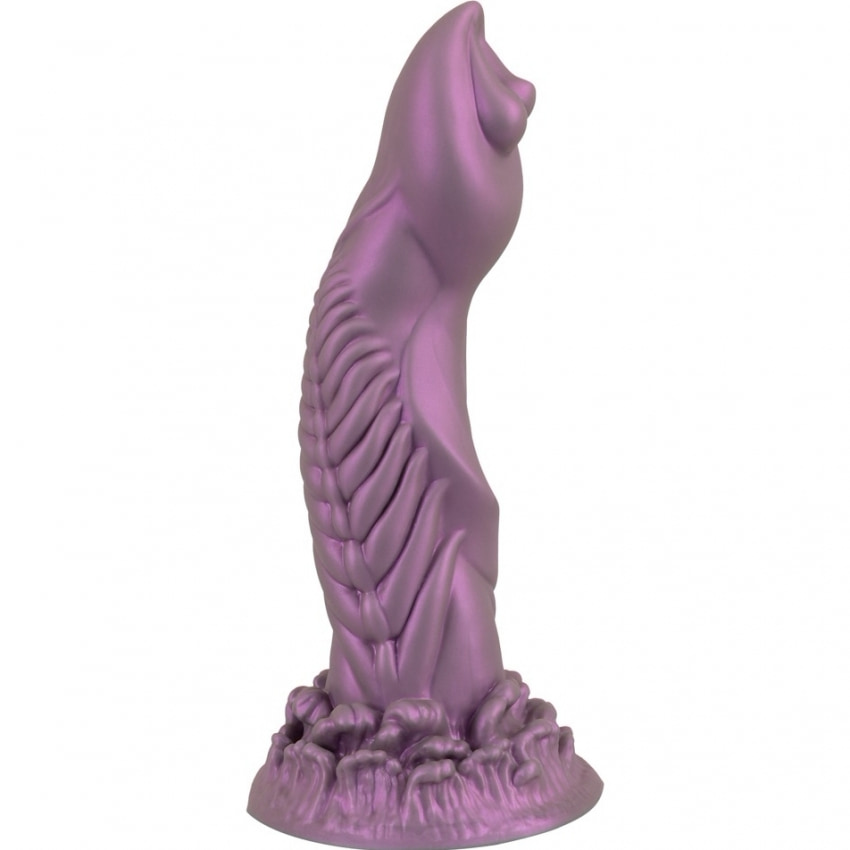 Alien Phallus – Dildo siliconic, Finisaj Metalic 21,2 cm Mov