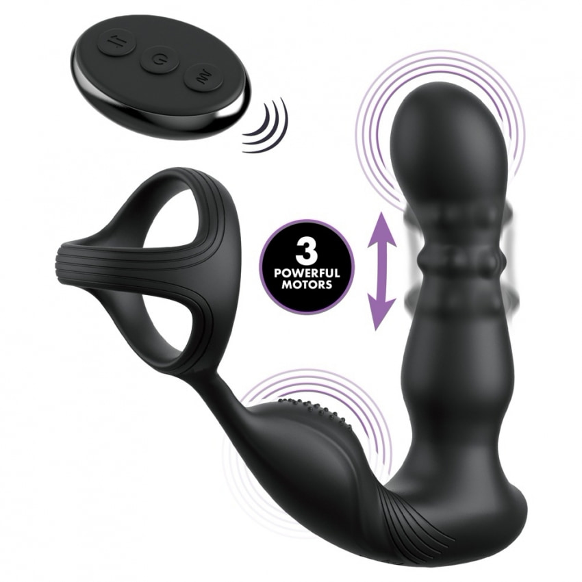 Anal Fantasy Elite Slide Glide 10 Funcții Reîncărcabil Negru