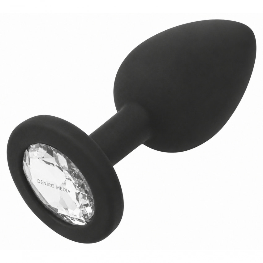 Anal Plug Premium Diamond Jewel Small Negru