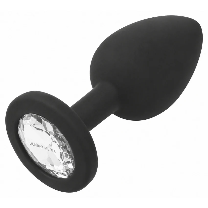 Anal Plug Premium Diamond Jewel Small Negru