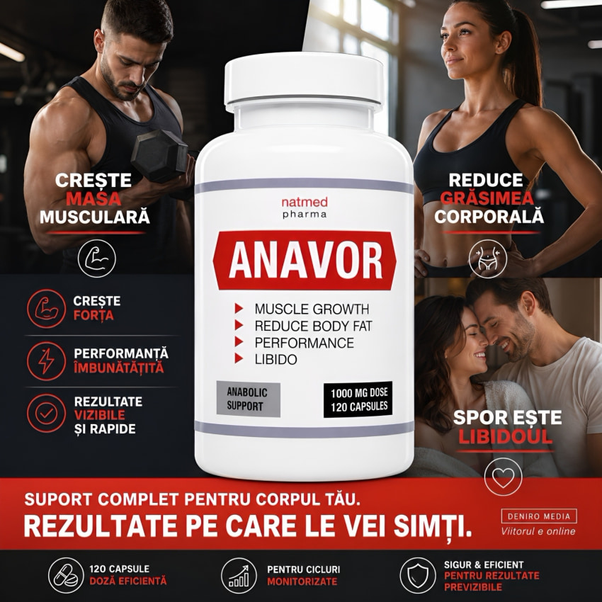 Anavor Augmentare Masă Musculară 120 Capsules