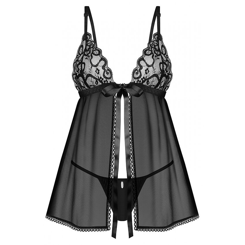 Babydoll Obsessive Blomentis Negru XS-S