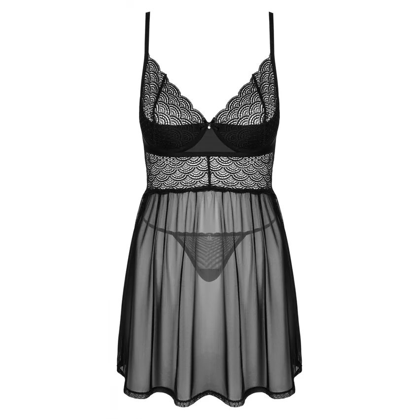 Babydoll Obsessive Chemeris Negru M-L