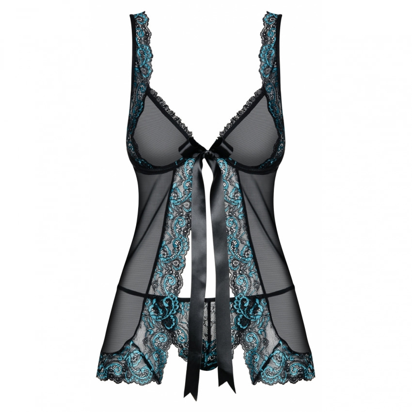 Babydoll Obsessive Chemise Negru L-XL