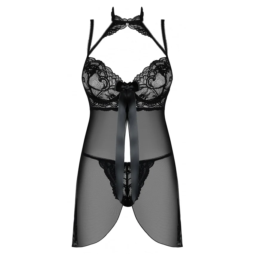 Babydoll Obsessive Elizenes Negru L-XL