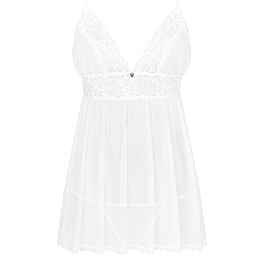 Babydoll Obsessive Heavenlly Alb XS-S