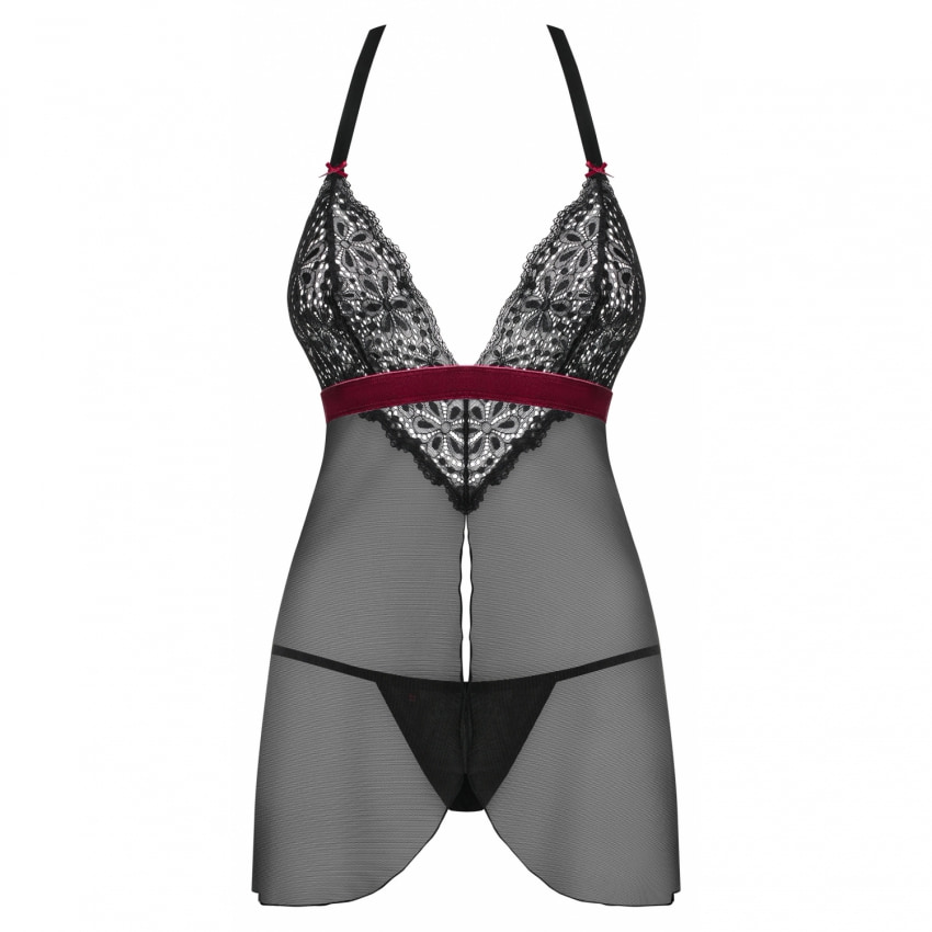 Babydoll Obsessive Rossita Negru S-M