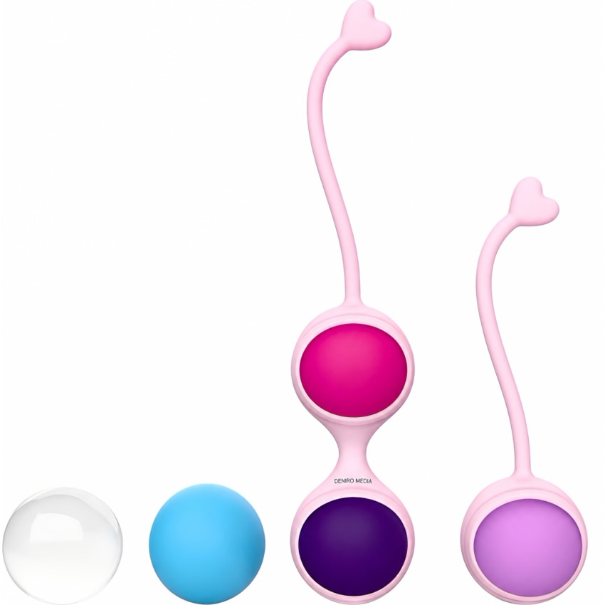 Beautiful Kegel Set: 5 Bile Vaginale Progresive, Discrete Multicolor