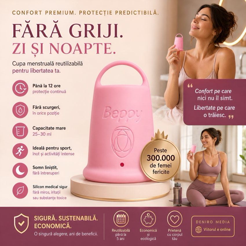Beppy Asha – cupă Menstruală Flexibilă, sigură