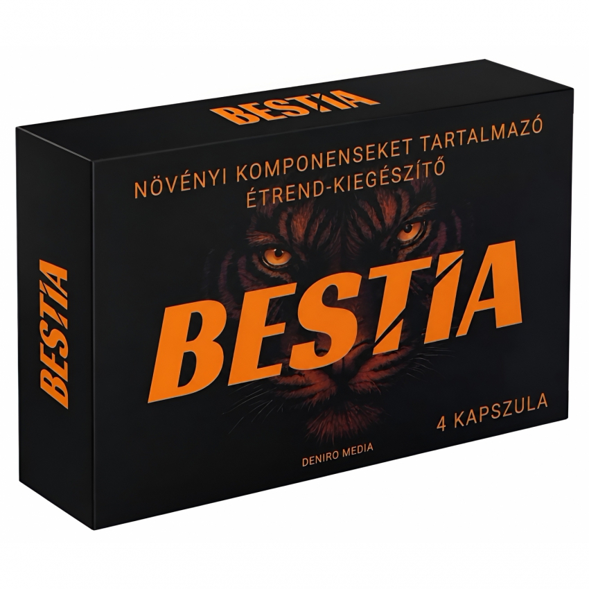 Bestia – 4 Capsule Naturale Pentru Potență, Vitalitate