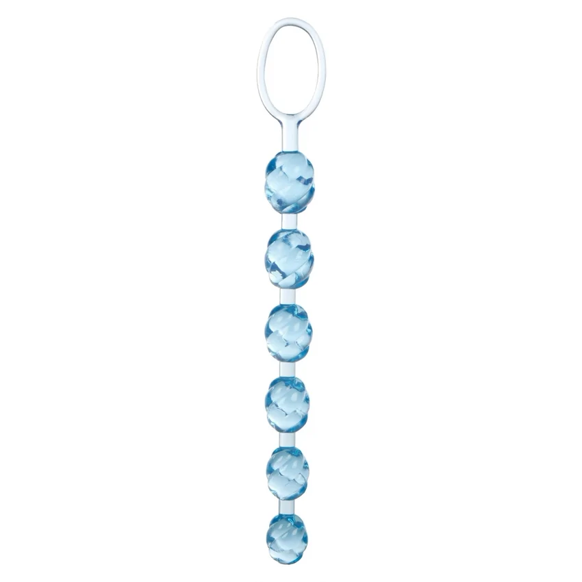 Bile Anale Swirl Pleasure Beads Albastru