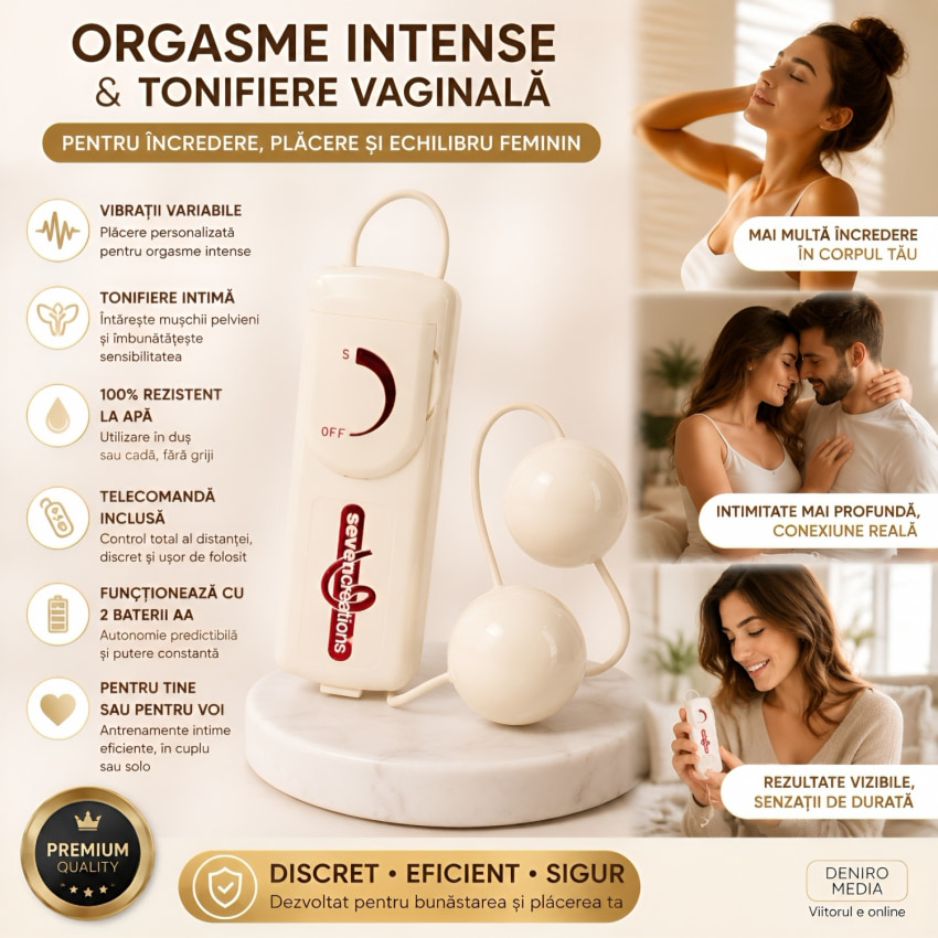 Bile Vibrating Plăcere sexuală maximă Alb
