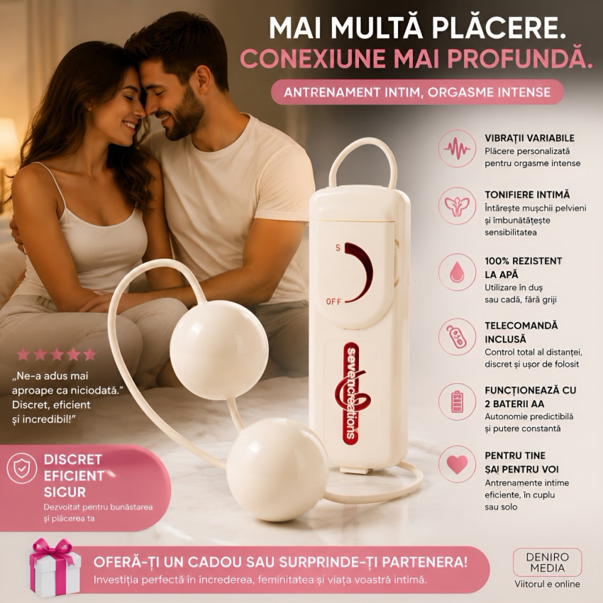 Bile Vibrating Plăcere sexuală maximă Alb