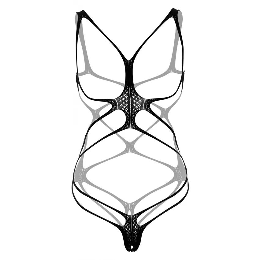 Body Daring Intimates Strappy Open Cup Negru S-L