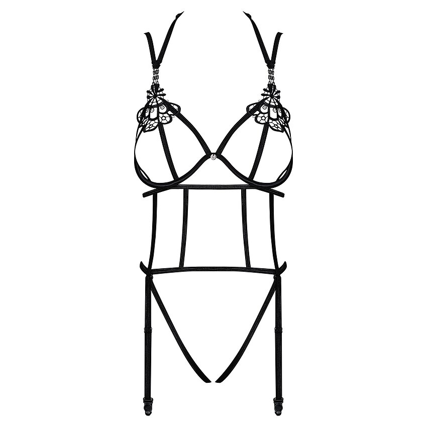 Body Decupat Obsessive Badossa Negru S-M