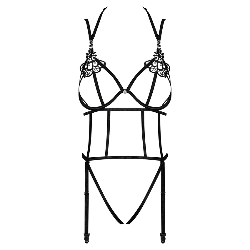 Body Decupat Obsessive Badossa Negru S-M