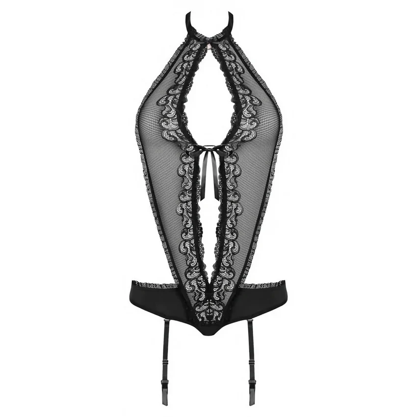 Body Obsessive 830-TEG Negru L-XL