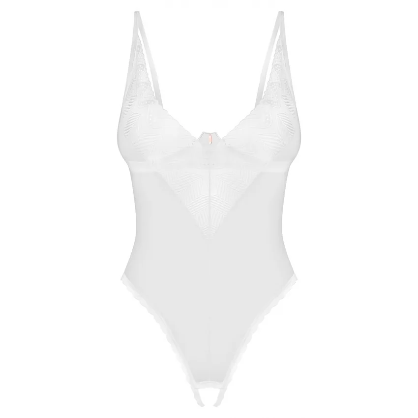 Body Obsessive Alissium Decupat Alb XS-S