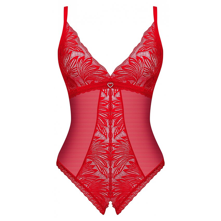Body Obsessive Chilisa Decupat Roșu XS-S