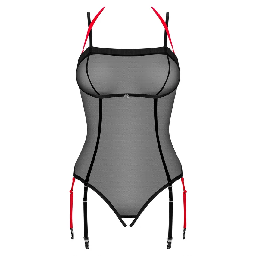 Body Obsessive Glandez Decupat Negru XS-S