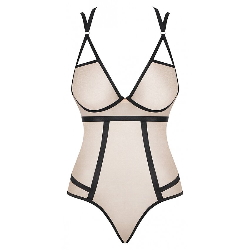 Body Obsessive Nudelia Noir Bej S-M