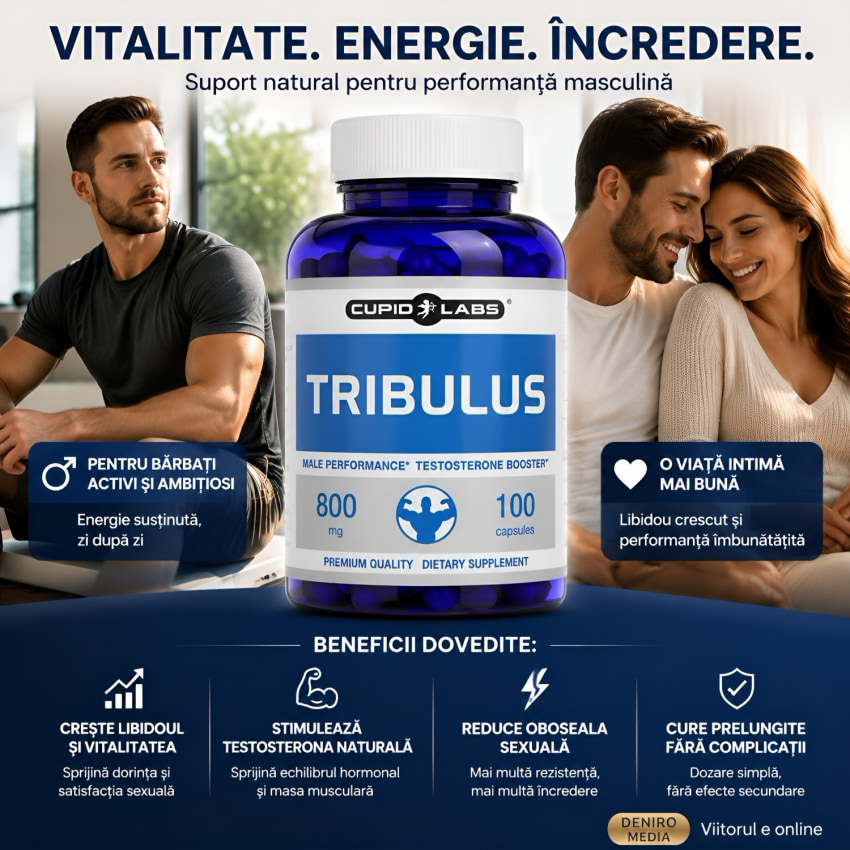 Capsule Potentă Tribulus 100buc