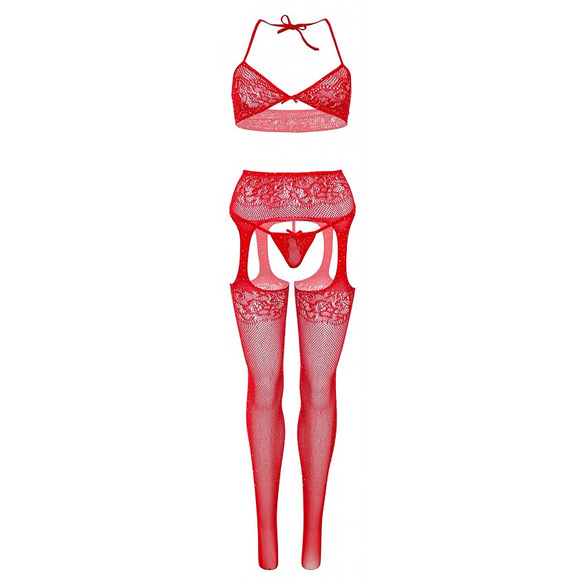 Catsuit Leg Avenue Celeste Roșu XS-L